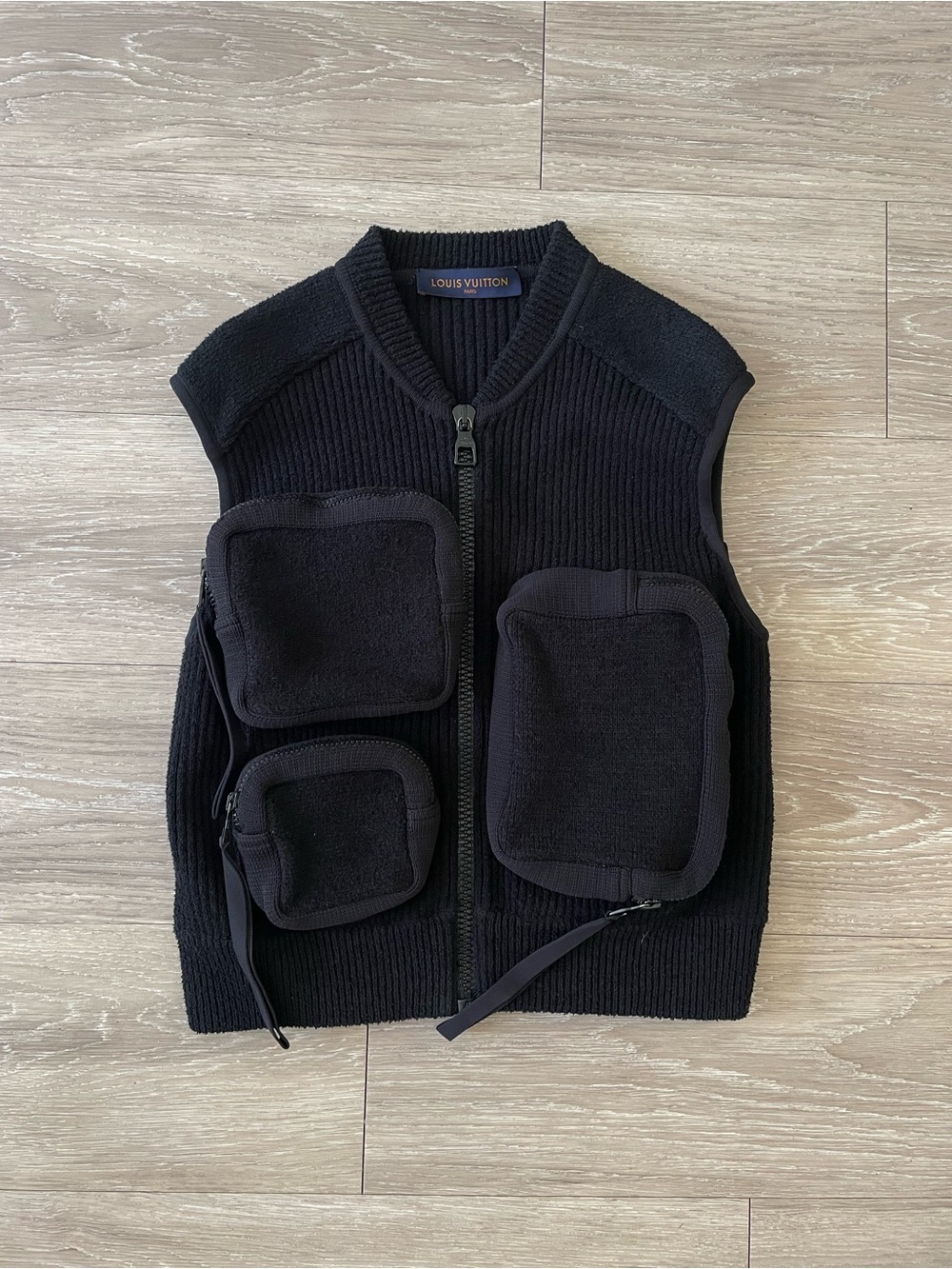 Louis Vuitton x Virgil abloh multi pockets 3D vest black